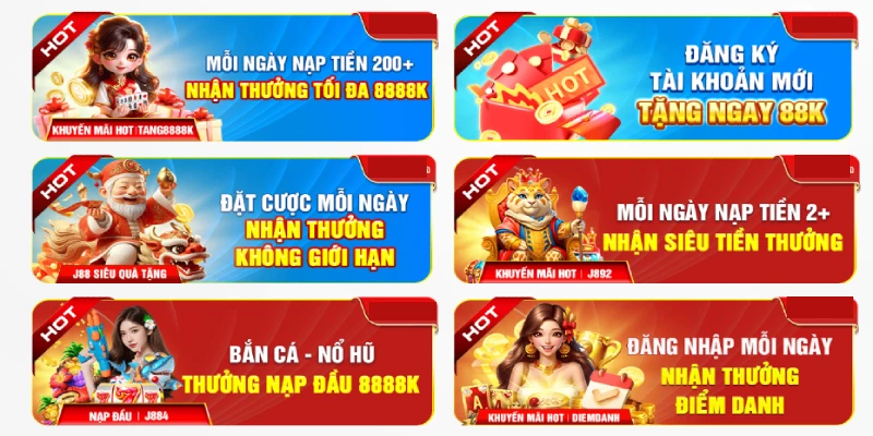 J88 - Kho Giải Trí Chất Lượng, Không Gian Đổi Thưởng An Toàn Nhận thưởng không cần cá cược từ ưu đãi khủng của sân chơi